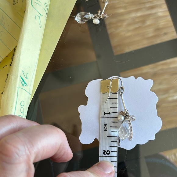 Elegant Silver Dangle Earrings - Picture 6 of 9